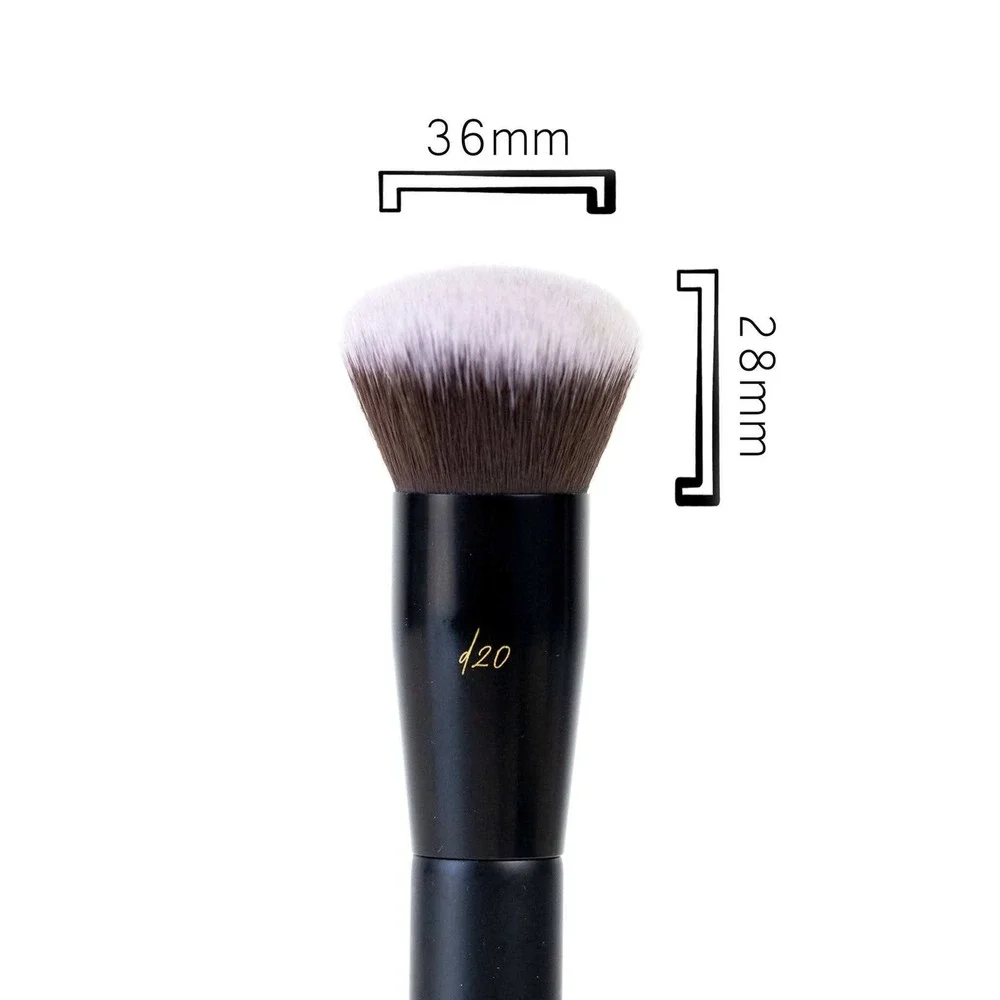 Siara Martin Beauty d20 Foundation Brush Synthetic Round Dense Stippling d20-XL